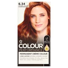 Approach finding the right shade of copper hair like you would picking out a red lipstick: Superdrug Performance Permanent Hair Dye Golden Brown 6 34 Superdrug