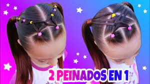 Peinados Para Ninas 2 En 1 Faciles Rapidos Bonitos Youtube