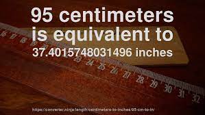 95 Cm To In How Long Is 95 Centimeters In Inches Convert