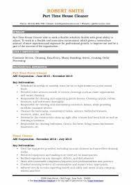 Cleaner resume sample inspires you with ideas and examples of what do you put in the objective, skills, responsibilities and duties. House Cleaner Resume Samples Qwikresume
