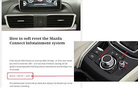 We did not find results for: Guide Soft Reset Mazda Infotainment System Mazdas247