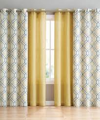 But also let in the light to your home, beautiful embellished lace curtains and voile panels around french. Goodgram Yellow White Geometric Curtain Panel Set Of Four Best Price And Reviews Zulily