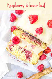 Keto Raspberry Lemon Loaf 0 Low Carb Recipes Dessert Keto Dessert Recipes Keto Cake