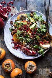 Pomegranate Avocado Salad With Candied Walnuts Half Baked Harvest Recipe Winter Salad Healthy Friendsgiving Food Thanksgiving Salad