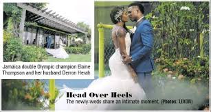 Olympic champion elaine thompson and tiffany james, two members of jamaica's team that elaine thompson,elaine thompson herah,elaine thompson wedding,elaine thompson husband. Head Over Heels Pressreader