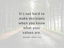 How Defining My Core Values Changed My Life Simply Fiercely Value Quotes Hard Decision Quotes Life Decision Quotes