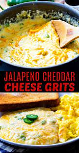 Jalapeno Cheddar Cheese Grits Spicy Southern Kitchen Recipe Cheese Grits Cheese Grits Recipe Cooking Recipes