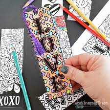 Signup now for free download, offers and more freebies! Valentine S Printable Bookmarks To Color I Should Be Mopping The Floor