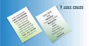 best font for resume size type