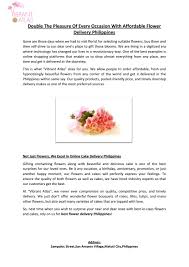 Maybe you would like to learn more about one of these? Best Flower Delivery Philippines By Vibrant Atlas Issuu