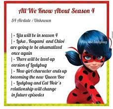 Information About Season 4 Miraculous Ladybug Miraculous Ladybug Memes Miraculous Ladybug Fanfiction