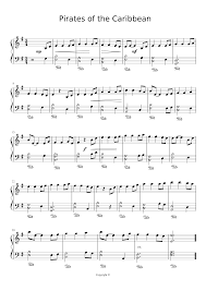 Pirates of the caribe piano music scores. Pirates Of The Caribbean Easy Piano Sheet Music For Piano Solo Musescore Com