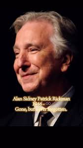 9 years without you…💔, Today marks 9 years since Alan Rickman left us.💔  Nine years. It feels like such a short phrase to describe the immense void  he left behind. 🥺 Time is said to heal, but every ...