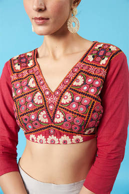 Vibrant Tradition: Eye-Catching Kutch Work Patterns, AI generated