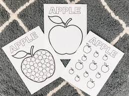 Here are over 40 in this very popular collection Apple Fine Motor And Coloring Printable Activities For Toddlers Teaching Littles