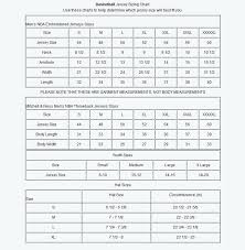 Adidas Nba Jersey Size Chart Www Bedowntowndaytona Com
