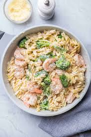 I used heavy whipping cream instead of milk. Broccoli Shrimp Pasta Alfredo Recipe Feelgoodfoodie