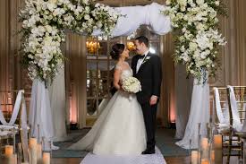 A tropical themed wedding is the perfect the st. Black Tie Wedding The Fairmont Copley Plaza Boston Florist Stapleton Floral Design