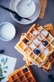 Rezept Fur Blaubeer Joghurt Waffeln Rezept Joghurt Waffeln Lebensmittel Essen Rezepte