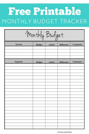 Free Monthly Budgeting Printable To Track Your Income And Expenses Get Your Finances Monthly Budget Printable Monthly Budget Worksheet Free Budget Printables