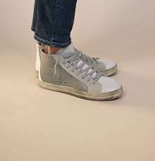 Women's john metallic leopard print low top sneakers in leosil/ blla. P448 Sneaker Skate Desert Farbe Beige Grosse 36
