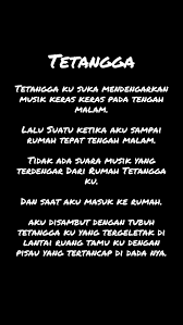 Tetangga Cerita Seram Musik Tubuh