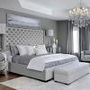 Modern primary bedroom with adjacent office. 1