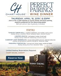 Perfect Pairings Wine Dinner Dinner At Chart House