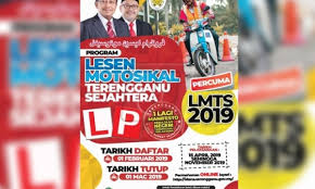 Panduan buat golongan belia antara 16 hingga 40 tahun dan yang menetap di negeri terengganu yang membuat permohonan program lesen motosikal. Lesen Motosikal Percuma Untuk 25 000 Belia Terengganu Maajoomedia