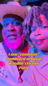 Congrats to Randall Woodfin + City of Birmingham Government Ran into  “candidate” Pynk Beard at the Victory Party. The people’s Champ! 🙌🏽 #sip 