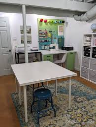 Colorful Basement Craft Room Reveal Semigloss Design In 2020 Basement Craft Rooms Fun Storage Dream Craft Room