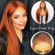 For many black women with dark hair, committing to a new hair color means bleaching your strands first (unless you get a bomb wig, of course). Beautiful Diary 13x4 Straight Synthetic Lace Front Wigs For Black Women Copper Red Color Synthetic Lace Wigs With Natural Hair Synthetic None Lace Wigs Aliexpress