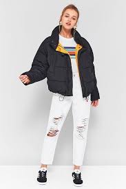 Walmart.com has been visited by 1m+ users in the past month Light Before Dark Black Yellow Contrast Lining Pillow Puffer Jacket Bubble Jacket Outfit Coats Jackets Women Jackets