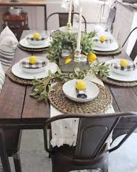 65 Gorgeous Modern Farmhouse Style Summer Home Decorations Ideas Dining Room Table Centerpieces Dining Room Table Decor Dining Table Decor