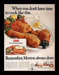 Air fried frozen chicken tenders or strips (breaded). 1968 Frozen Fried Chicken Dinner Ad By Morton Wall Art Etsy Fried Chicken Dinner Chicken Dinner Chicken Lunch Recipes