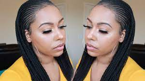 Sensationnel Cloud 9 Lace Part Braided Wig Side Part Cornrow 13 X5 Hairsofly Youtube