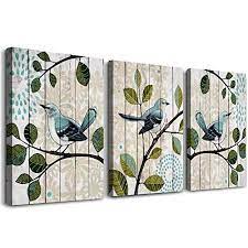 Bird On The Branch 3 Piece Abstract Canvas Wall Art For Living Room Wall Decor For Bedroom Kitchen Decorations Abstract Posters Canvas Prints Artwork Modern Framed Bathroom Home Decoration 12 X 16 Adding a bird cage into the decor mix of a room is like adding the bohemian vibe, the victorian feel, or steampunk touch.