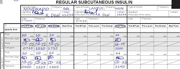 Nsw Adult Subcutaneous Insulin Prescribing Chart User Guide