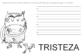 Y nunca volveré a casa (la llamada, siento que empieza) Ficha Trazo Horizontal Tristeza 3 Anos Emociones Preescolares Actividades Emociones Emociones