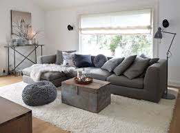 Due to the basic and neutral grey tone of the sofa, the area rugs can be as intricate as desired. Image Result For Rugs With Grey Couches Living Room Scandinavian Living Room Grey Dark Grey Living Room