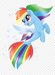 A mermaid and unicorn coloring book for kids all ages, filled with cute illustrations of mermaids, unicorns and mermicorns. Pony Clipart Rainbow Dash My Little Pony Mermaid Rainbow Dash Hd Png Download Vhv