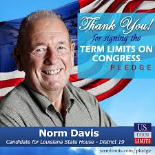 Norm Davis Pledges to Support Congressional Term Limits