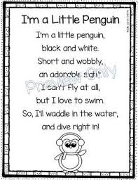 I M A Little Penguin Artic Animals Poem For Kids Artic Animals Artic Animals Preschool Kids Poems