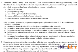 Naskah Soal Usbn Sma Pkn Tahun 2018 Websiteedukasi Com