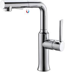 Deckplate included pull out kitchen faucets. Buy Crea Kitchen Tap With Pull Out Sprayer Kitchen Sink Mixer Tap With Dual Function Sprayer 360 Swivel Sink Mixer Tap With Magnetic Docking Single Handle Kitchen Sink Tap Chrome Online In