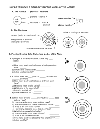 Academic Bohr Model Worksheet Answer Key Bohrmodell Bohrmodellchemie Bohrmodelleinfacherk Kimia
