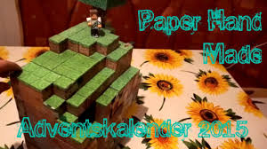 Bring deine vorstellungskraft auf ein neues realistisches level. Minecraft Adventskalender 2015 Aus Papier Basteln Paper Hand Made German Hd Youtube