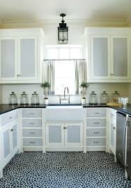 Pebble Stone Floor Kitchen Phoebe Howard Stone Kitchen Floor Two Tone Kitchen Cabinets Home Kitchens