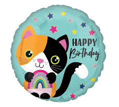 You are one that gives me happy birthday cat! 17 Pkg Calico Cat Birthday