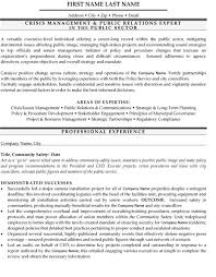 A plan should include provisions to: Crisis Management Resume Sample Template